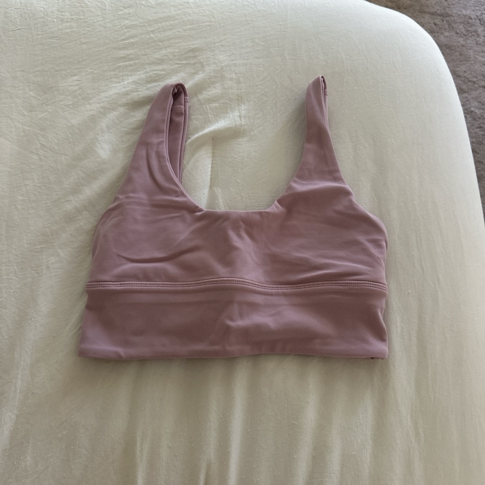 Lululemon Pink Sports Bra with Wide Straps